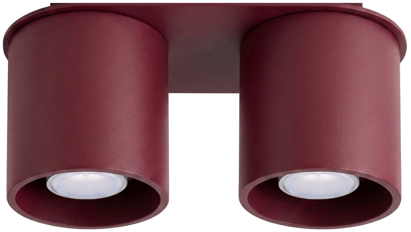 Sollux Lighting Orbis stropní světlo 2x10 W vínová SL.2097