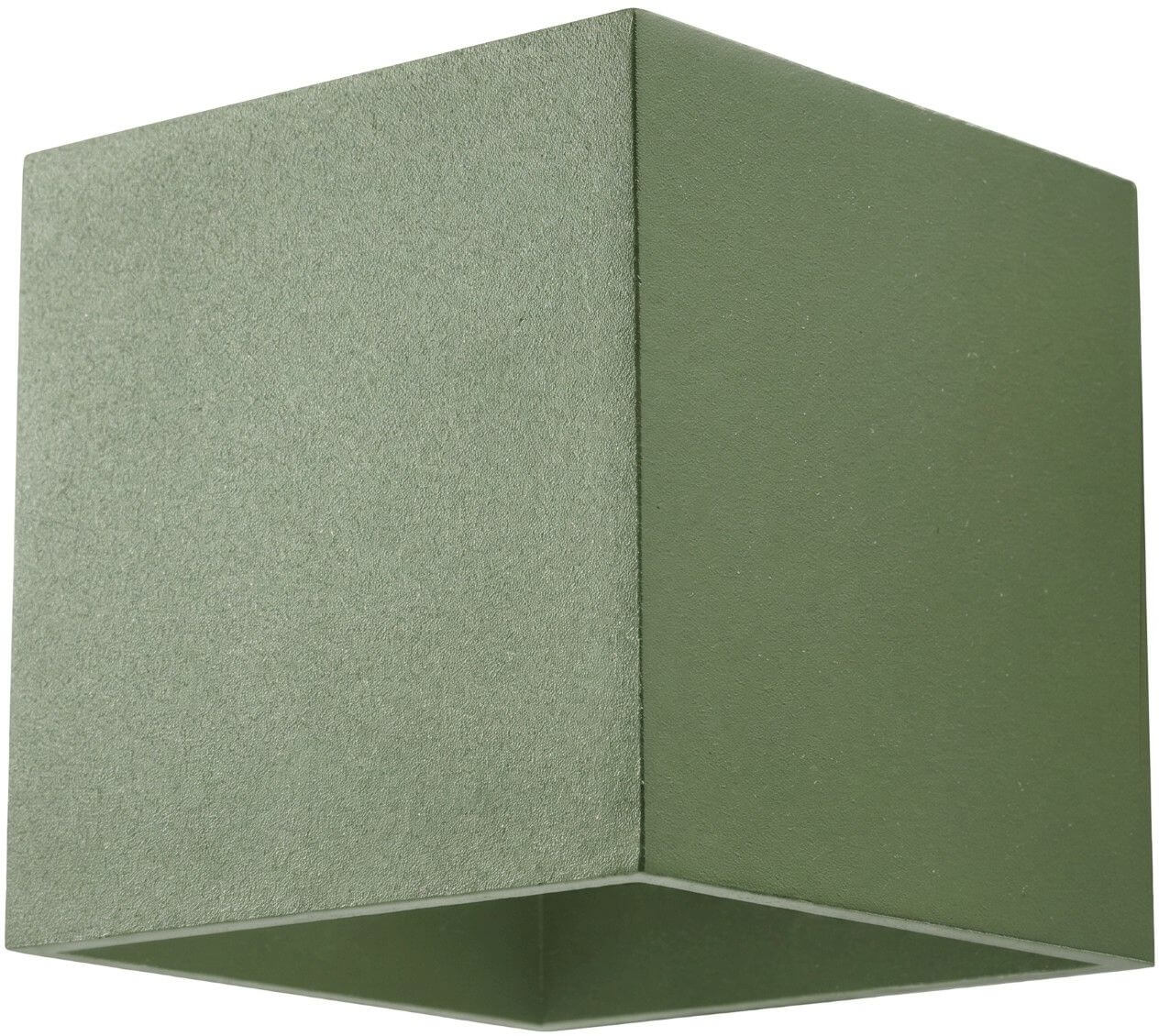 Sollux Lighting Quad nástěnné svítidlo 1x8 W zelená SL.2116