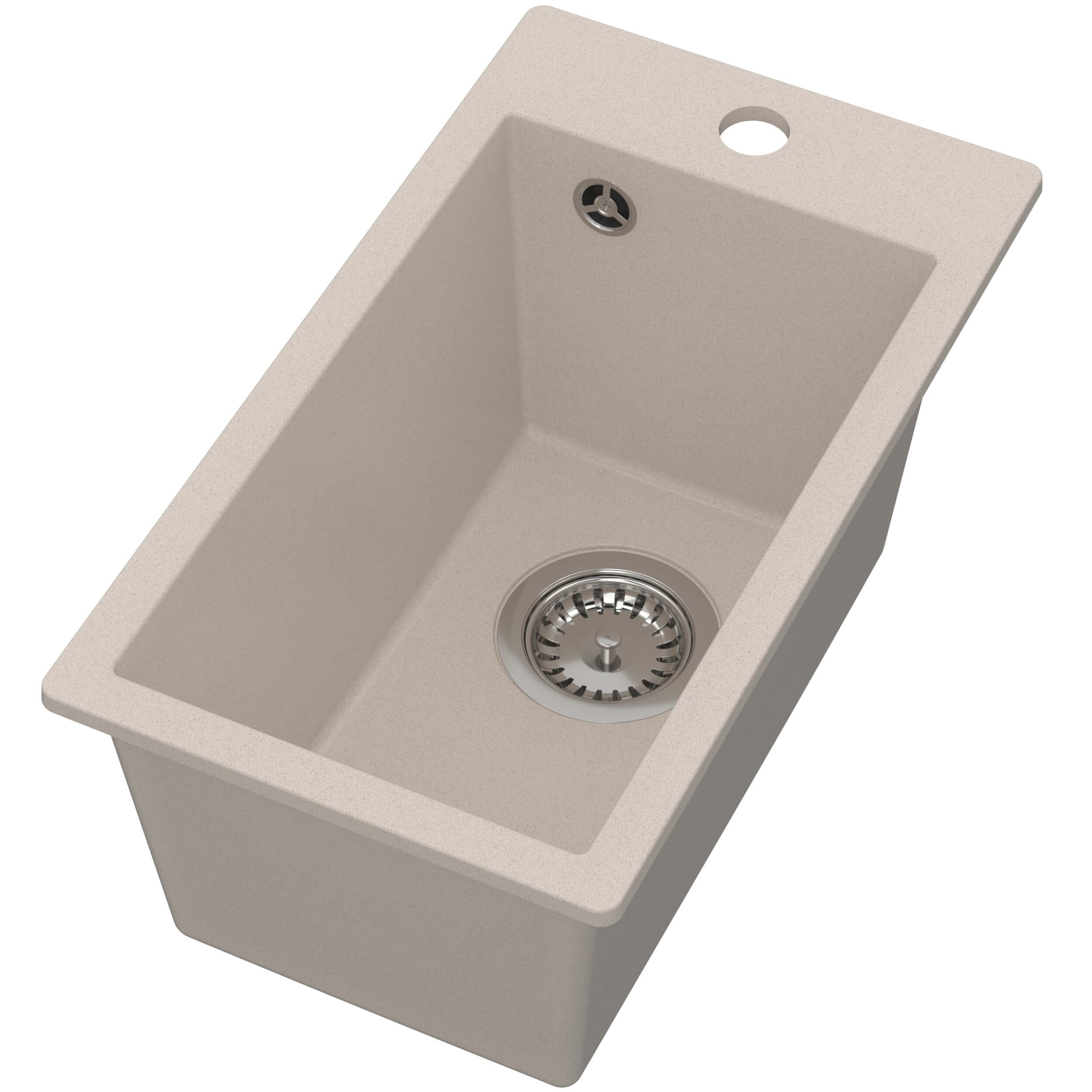 Ruvetti Pino granitový dřez 50x28 cm béžová 3001PIBE35W
