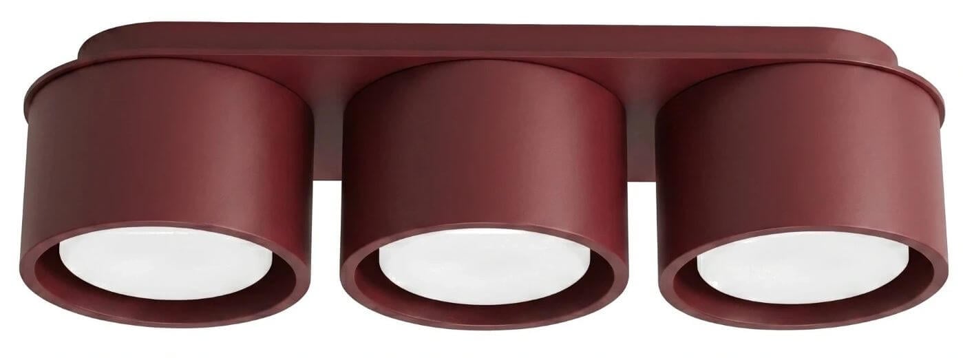 Sollux Lighting Modo stropní světlo 3x10 W vínová SL.2456