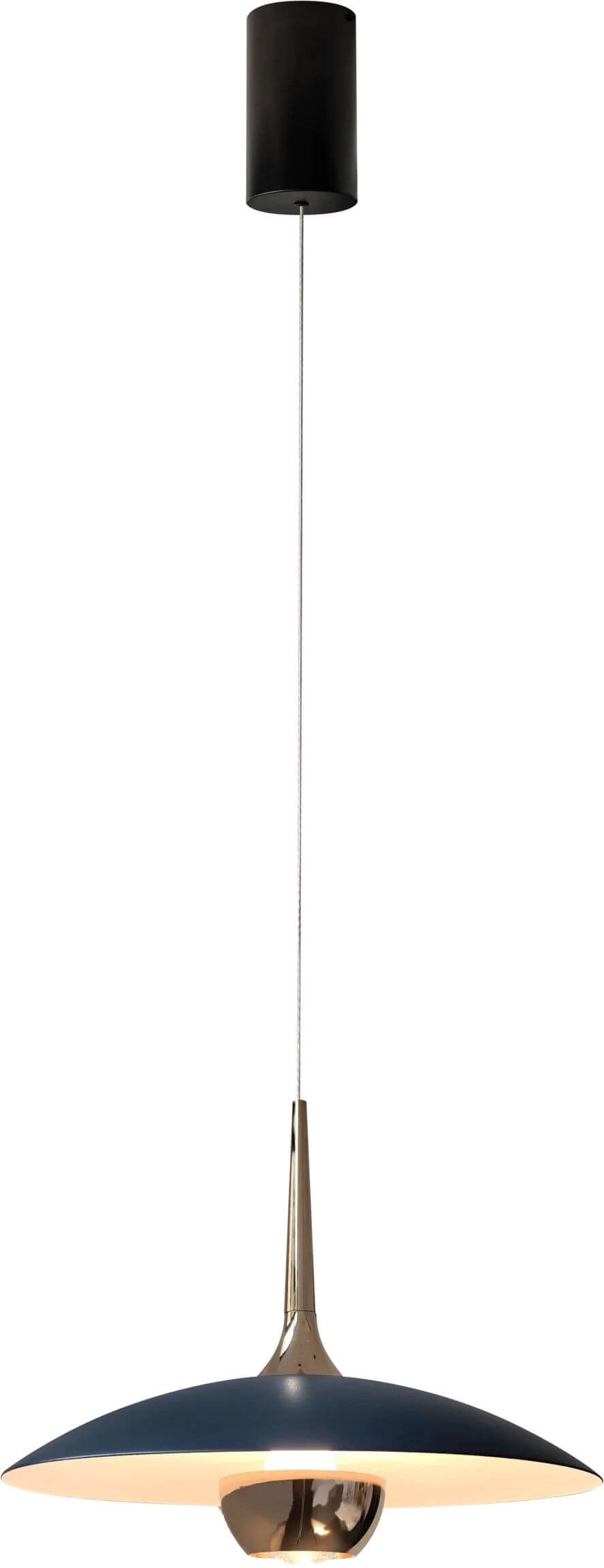 MaxLight Manuka závěsné svítidlo 1x7 W černá-zlatá-modrá P0675