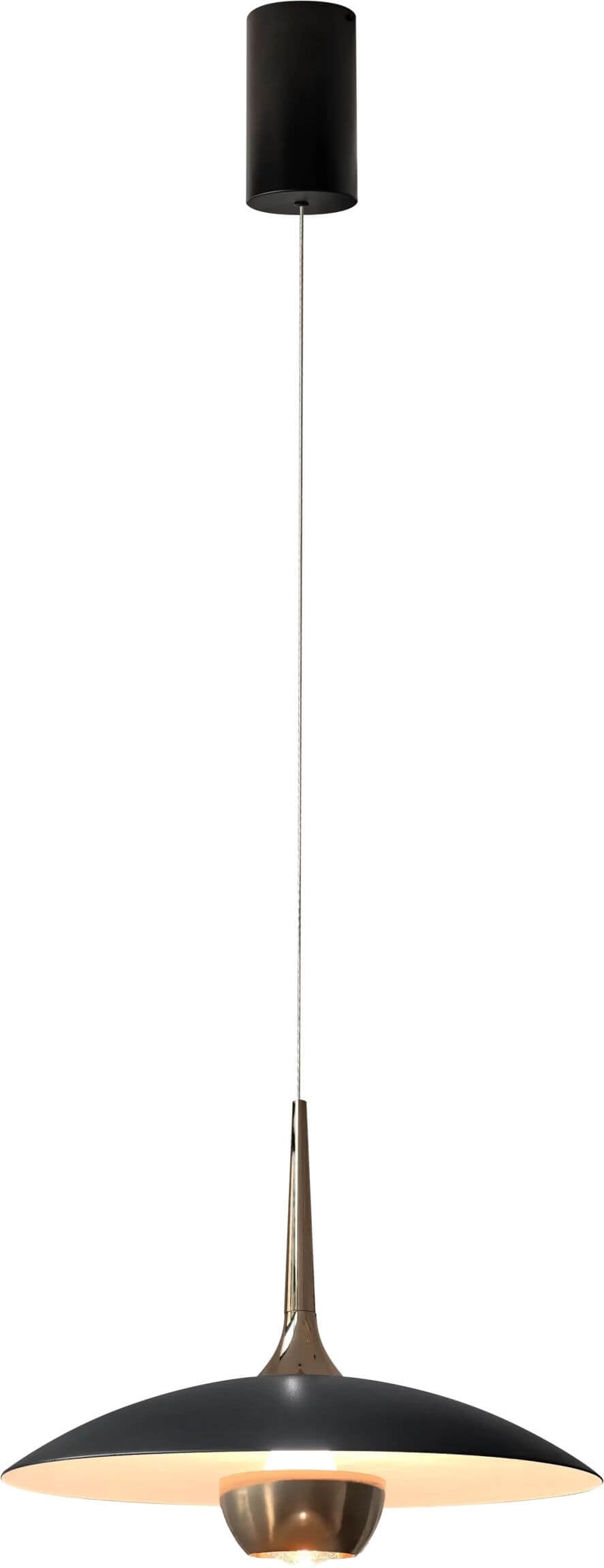MaxLight Manuka závěsné svítidlo 1x7 W černá-zlatá P0676