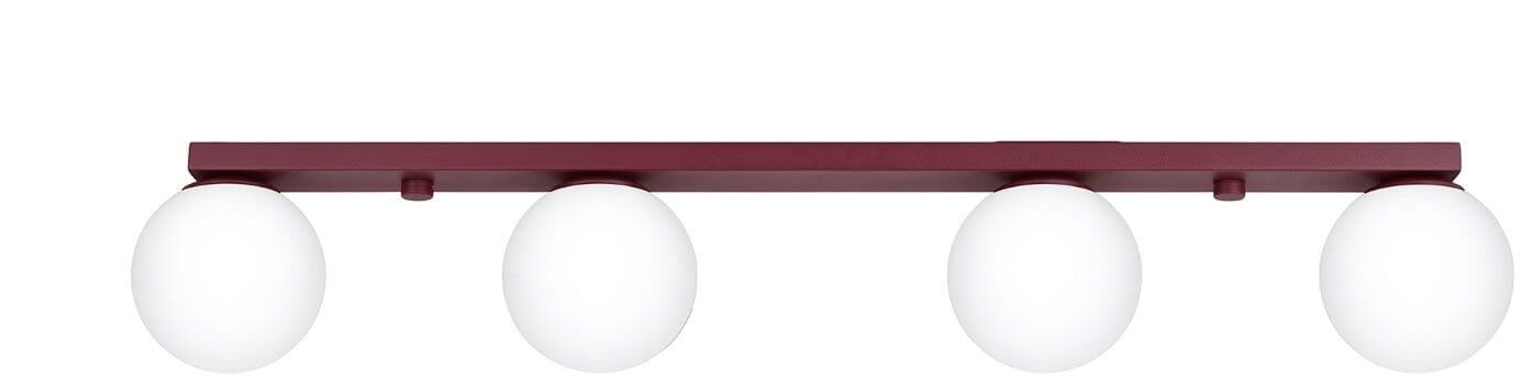 Sollux Lighting stropní světlo 4x8 W vínová SL.2253