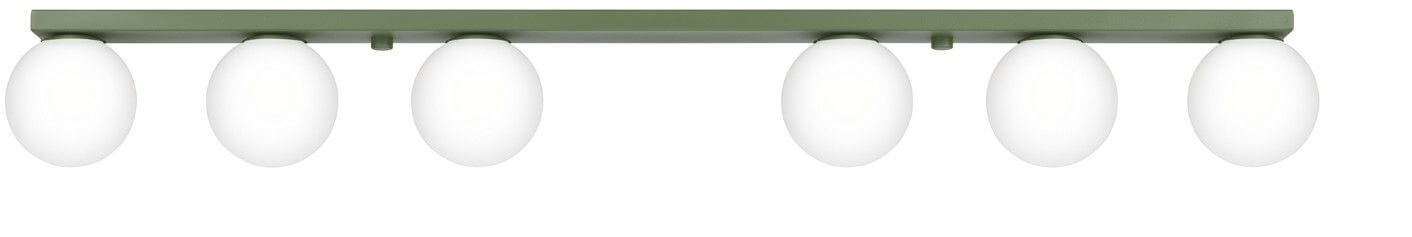 Sollux Lighting Yoli stropní světlo 6x8 W zelená SL.2266