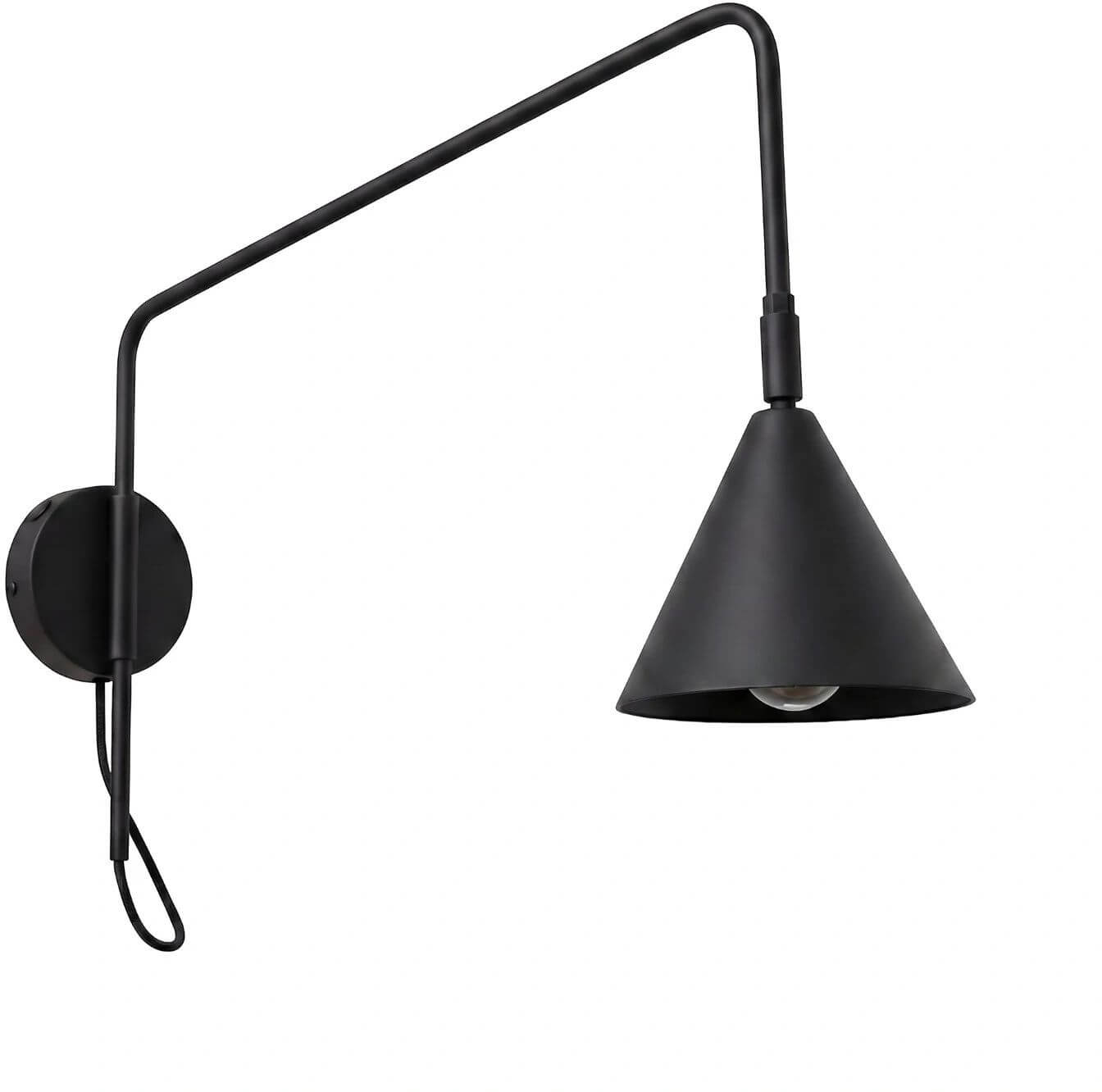 Sollux Lighting Nox nástěnné svítidlo 1x10 W černá SL.2492