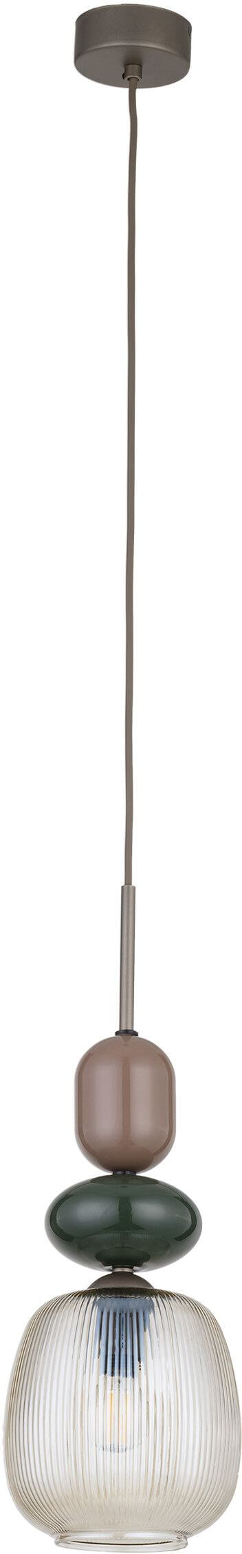 TK Lighting Zen New Brown závěsné svítidlo 1x10 W hnědá-béžová 11875