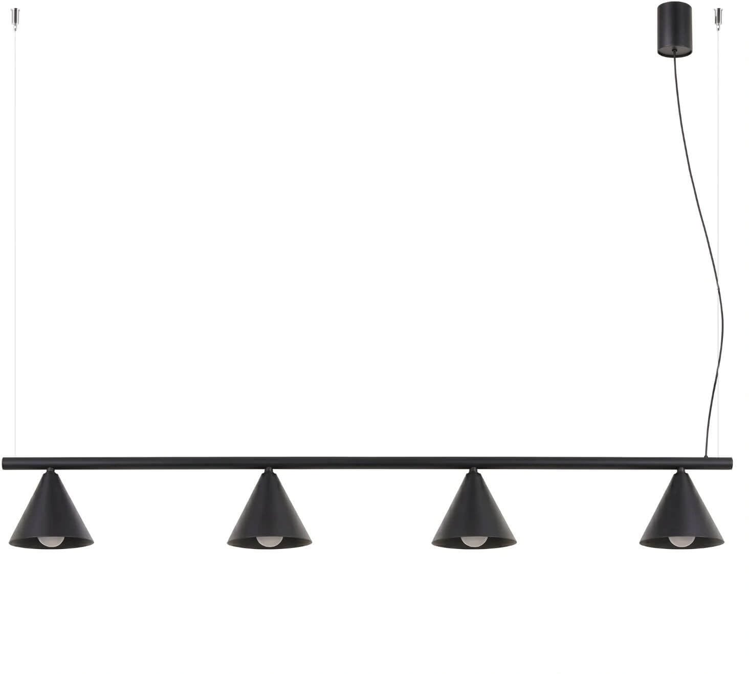 Sollux Lighting Nox závěsné svítidlo 4x10 W černá SL.2552