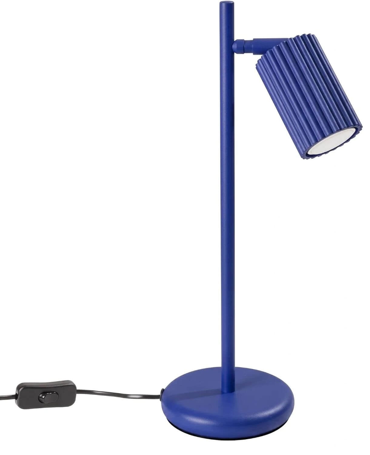 Sollux Lighting Karbon stolní lampička 1x10 W modrá SL.2327