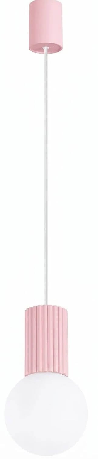 Sollux Lighting Halo závěsné svítidlo 1x8 W bílá-růžová SL.2387
