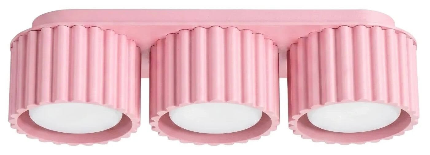 Sollux Lighting Aura stropní světlo 3x10 W růžová SL.2638