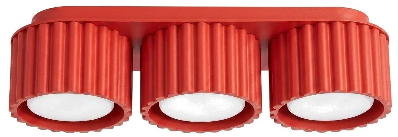 Sollux Lighting Aura stropní světlo 3x10 W červená SL.2641