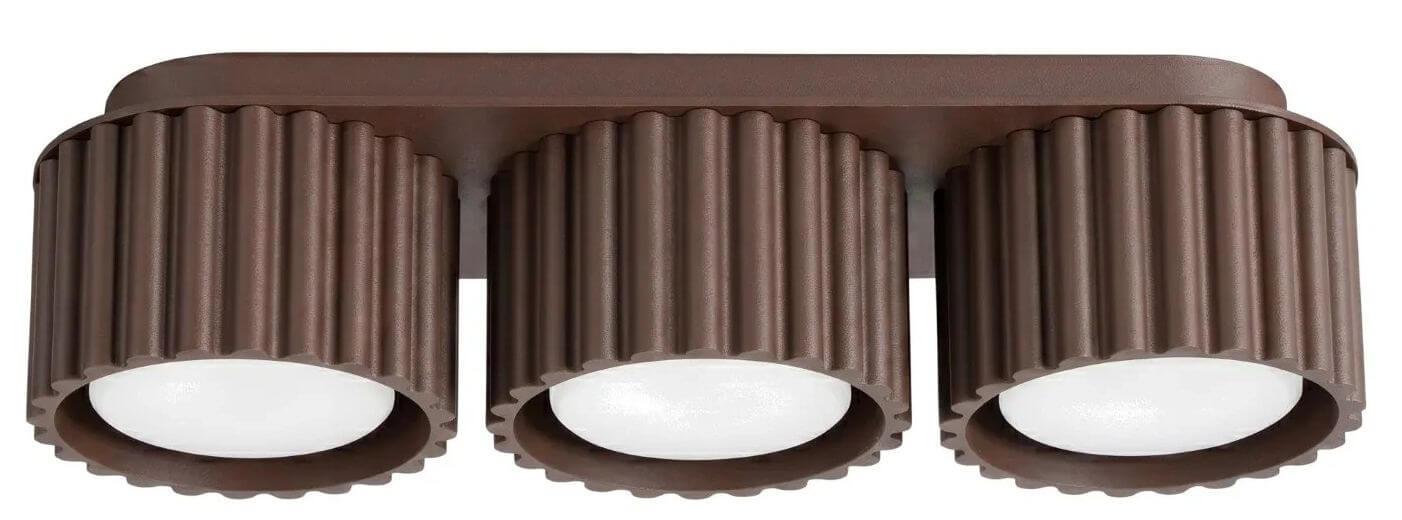 Sollux Lighting Aura stropní světlo 3x10 W hnědá SL.2642