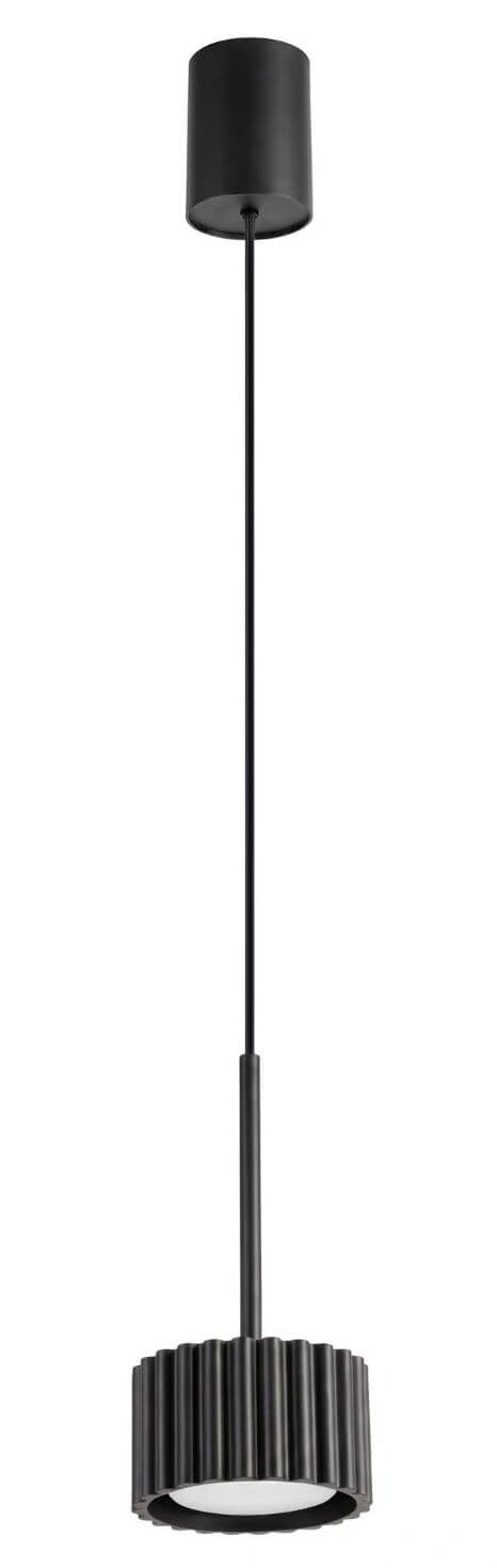 Sollux Lighting Aura závěsné svítidlo 1x10 W černá SL.2677