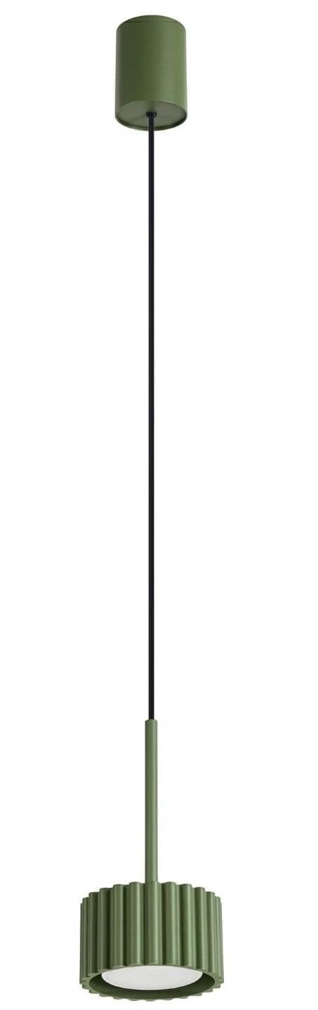 Sollux Lighting Aura závěsné svítidlo 1x10 W zelená SL.2679