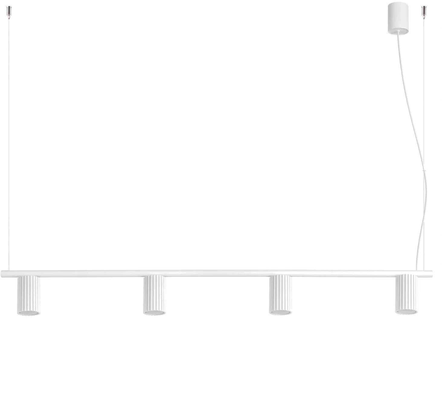 Sollux Lighting Karbon závěsné svítidlo 4x10 W bílá SL.2711