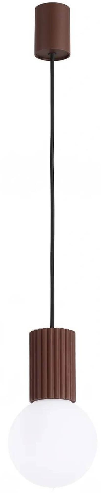 Sollux Lighting Halo závěsné svítidlo 1x8 W bílá-hnědá SL.2399