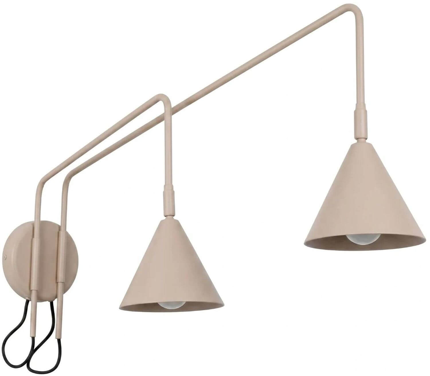 Sollux Lighting Nox nástěnné svítidlo 2x10 W šedá SL.2512