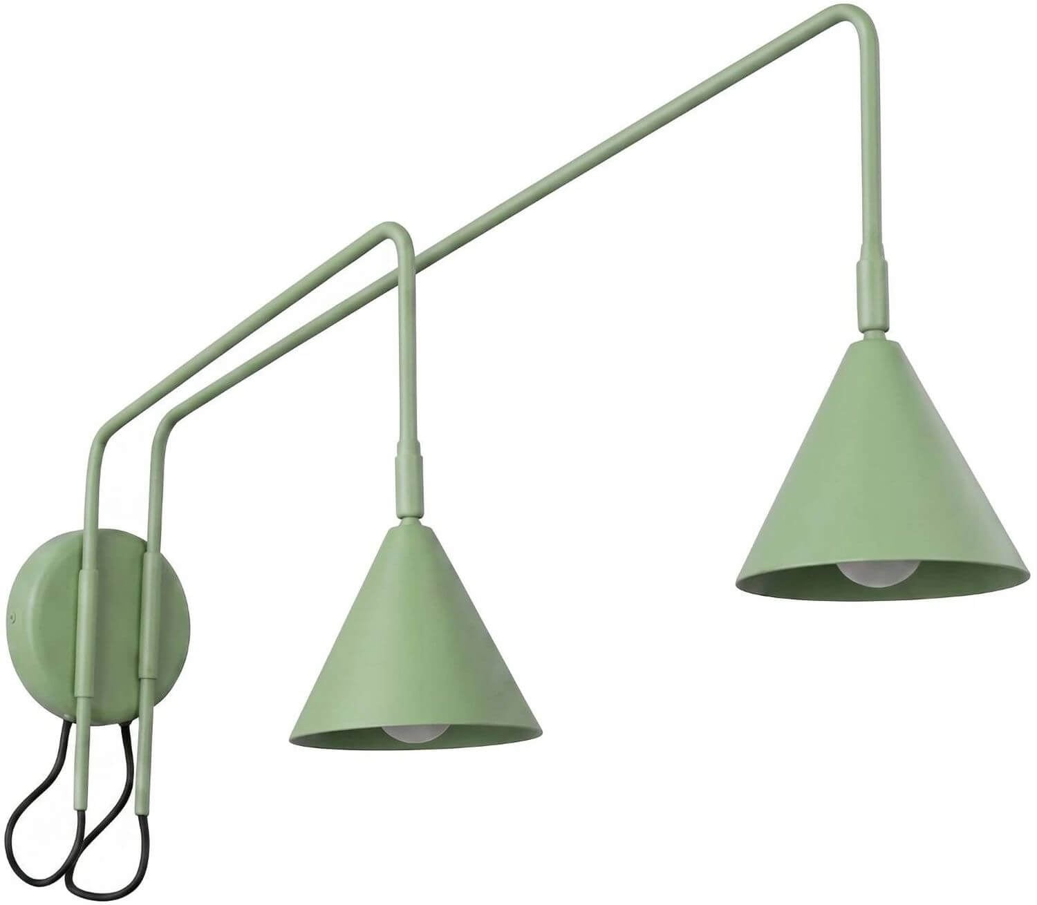 Sollux Lighting Nox nástěnné svítidlo 2x10 W zelená SL.2516