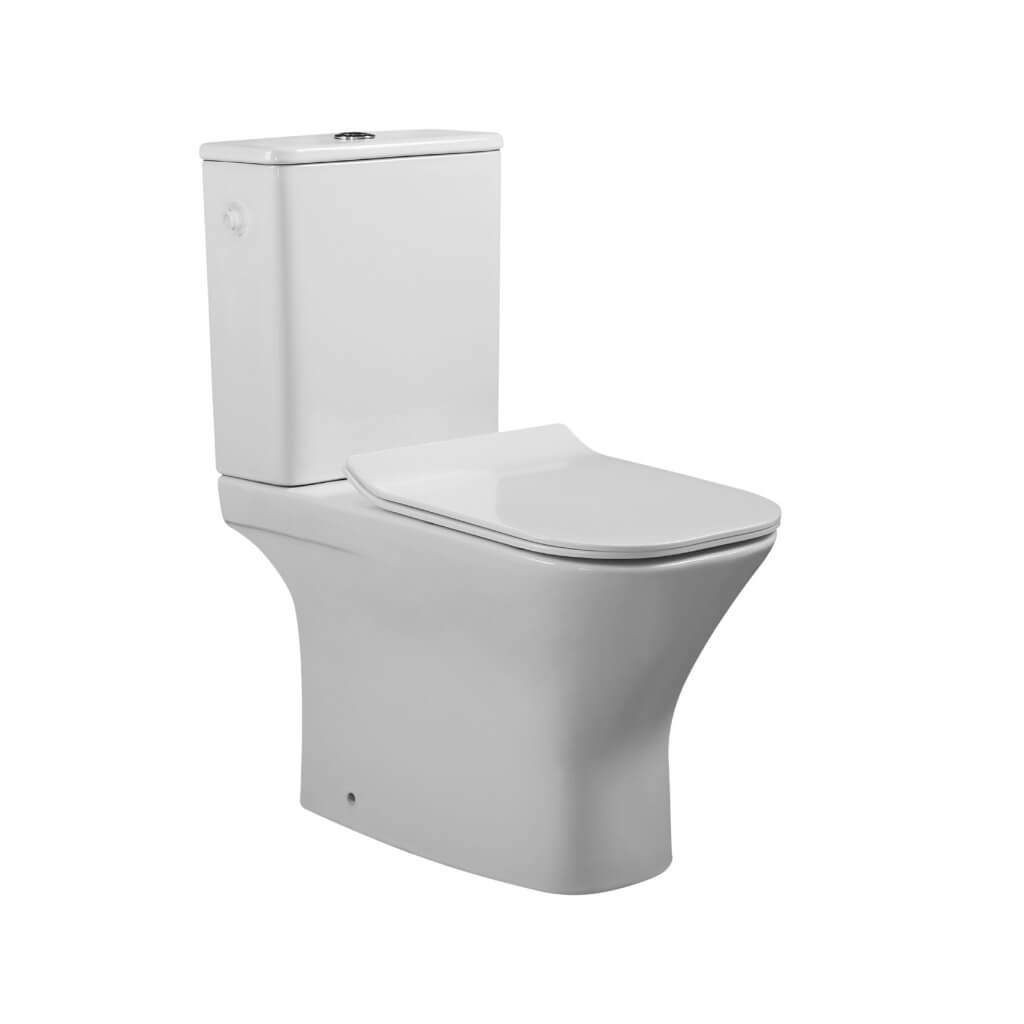 Invena Nyks kompaktní wc s deskou s pomalým sklápěním s vírovým splachováním bílá CE-K1-P31