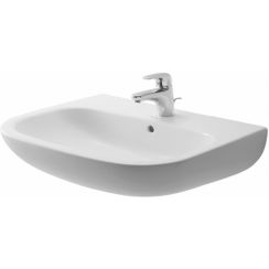 Duravit D-Code umyvadlo 65x50 cm půlkruhový klasický bílá 23106500002