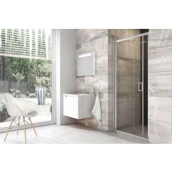 Ravak sprchové dveře 80 cm skládací stříbrná lesk/průhledné sklo X01H40C00Z1