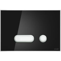 Cersanit Intera splachovací tlačítko pro WC lesklý chrom-černá S97-023