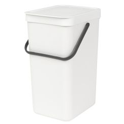 Brabantia Sort & Go odpadkový koš 16 l bílá 109942