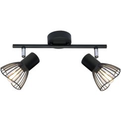 Candellux Fly stropní světlo 2x40 W černá 92-61898