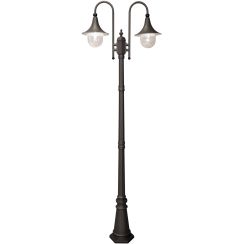 Kaja Boston venkovní stojací lampa 2x60 W černá K-8132CZARNY