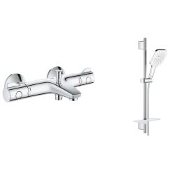 Sada vanová baterie Grohe Grohtherm 800 34567000, sprchová sada Grohe Vitalio SmartActive 26596000