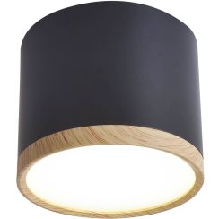 Candellux Tuba stropní světlo 1x9 W černá-dřevo 2275949