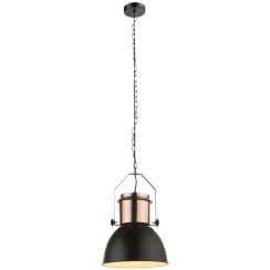 Globo Lighting Kutum závěsné svítidlo 1x40 W černá-měděná 15282