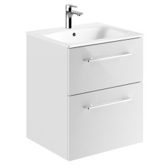 Geberit Selnova Square umyvadla se skříňkou 55 cm bílá 501.232.00.1