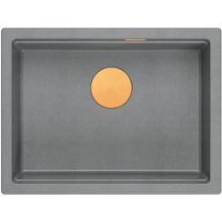 Quadron Logan dřez graniteq 56x45 cm šedá/grafitová/onyx HQJ6045U5_PVDC1_U