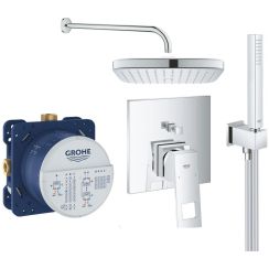 Sada vanová baterie Grohe Eurocube 24062000, hlavová sprcha Grohe Vitalio Comfort 26695000, 26405000, 35600000, 27851000