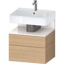 Duravit Qatego skříňka 59x47x59 cm závěsná pod umyvadlo bílá-dub QA4393022300010