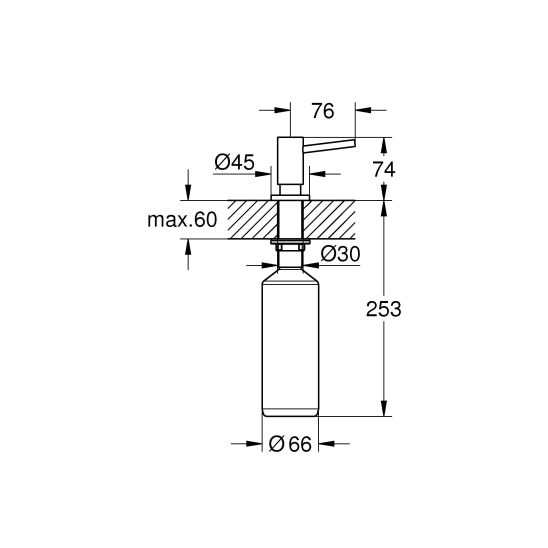 Sada kuchyňská baterie Grohe Essence 30270000, ocelový dřez Grohe K700 31574SD1, 40535000