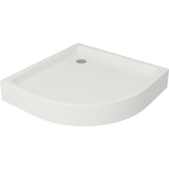 Set sprchový kout Cersanit Moduo S162-010, půlkruhová sprchová vanička Cersanit Tako S204-004