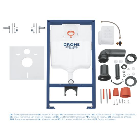 Sada podomítkový WC modul Grohe Rapid SL 38539001, WC mísa se sedátkem s pomalým sklápěním Hagser Beno HGR20000042, 38964KF0