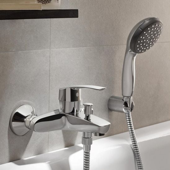 Sada sprchová sada Grohe Euphoria 27421002, vanová baterie Grohe Eurosmart 33300002