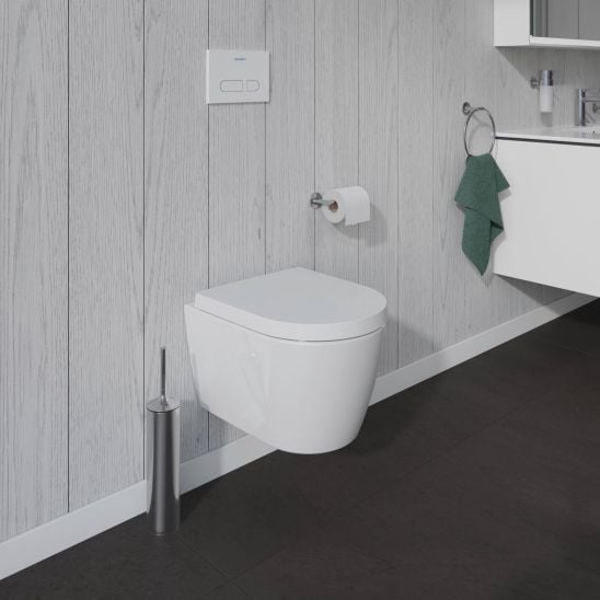 Set záchodová mísa Duravit ME by Starck 2530090000, záchodové prkénko Duravit ME by Starck 0020190000, 115.770.21.5, 111.815.00.1, 156.050.00.1