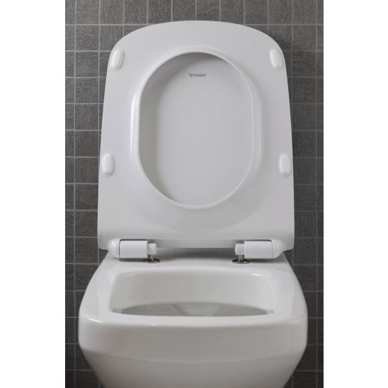 Sada WC mísa se sedátkem s pomalým sklápěním Duravit DuraStyle 45510900A1, podomítkový WC modul Duravit DuraSystem WD1011000000, WD5001011000