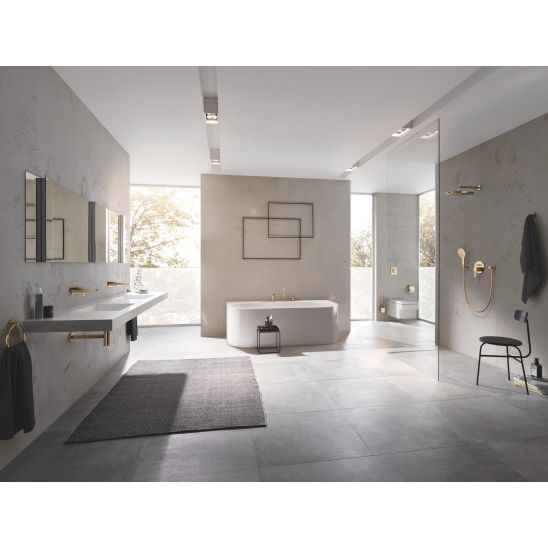 Set splachovací tlačítko Grohe Skate 38732GL0, záchodová štětka Grohe Essentials 40374GL1, 40367GL1, 40365GL1, 40369GL1, 40394GL1, 40364GL1