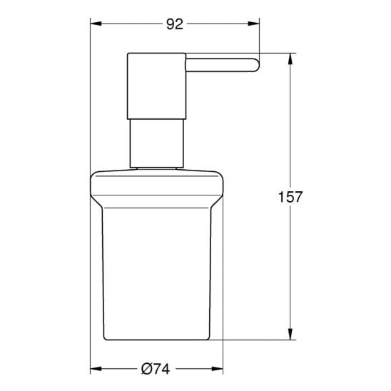 Sada záchodová štětka Grohe Essentials 40374DL1, držák na toaletní papír Grohe Essentials 40367DL1, 40369DL1, 40365DL1, 40394DL1, 40364DL1