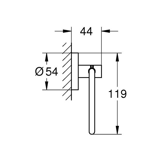 Sada splachovací tlačítko Grohe Skate 38732AL0, záchodová štětka Grohe Essentials 40374AL1, 40689AL1, 40364AL1