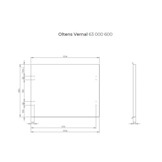 Sada skříňka Oltens Vernal 60000700, deska na skříňku Oltens Vernal 63000600