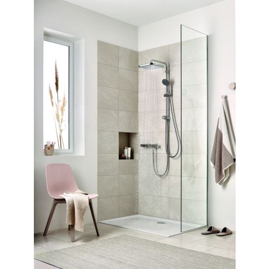 Sada vanová baterie Grohe Eurocube 24062000, hlavová sprcha Grohe Vitalio Comfort 26695000, 26405000, 35600000, 27851000