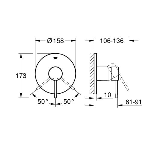 Sada sprchová baterie Grohe Essence 24057GN1, sprchová tyč Grohe Rainshower 26603GN0, 26574GN0, 27057GN0, 35600000, 28388GL0