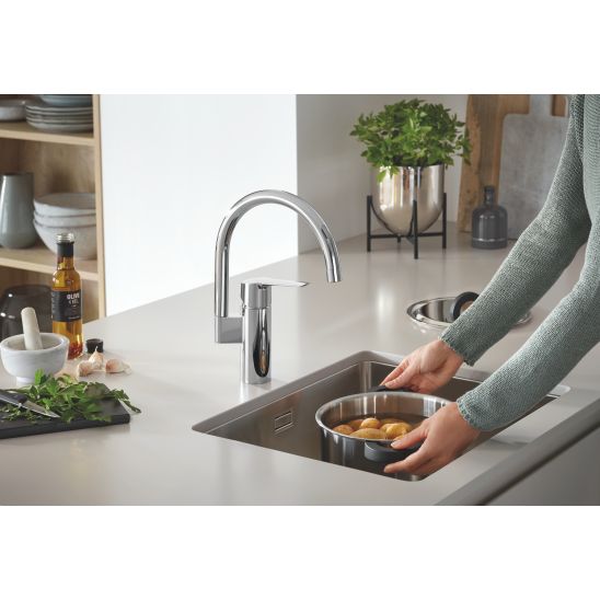 Sada granitový dřez Grohe K700 31654AP0, kuchyňská baterie Grohe Start 30469000