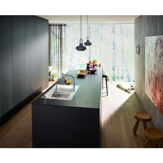 Sada ocelový dřez Hansgrohe S 71 43302800, kuchyňská baterie Hansgrohe Focus M41 31815000